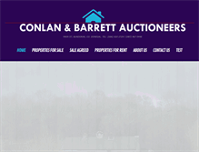 Tablet Screenshot of conlanbarrettauctioneers.com